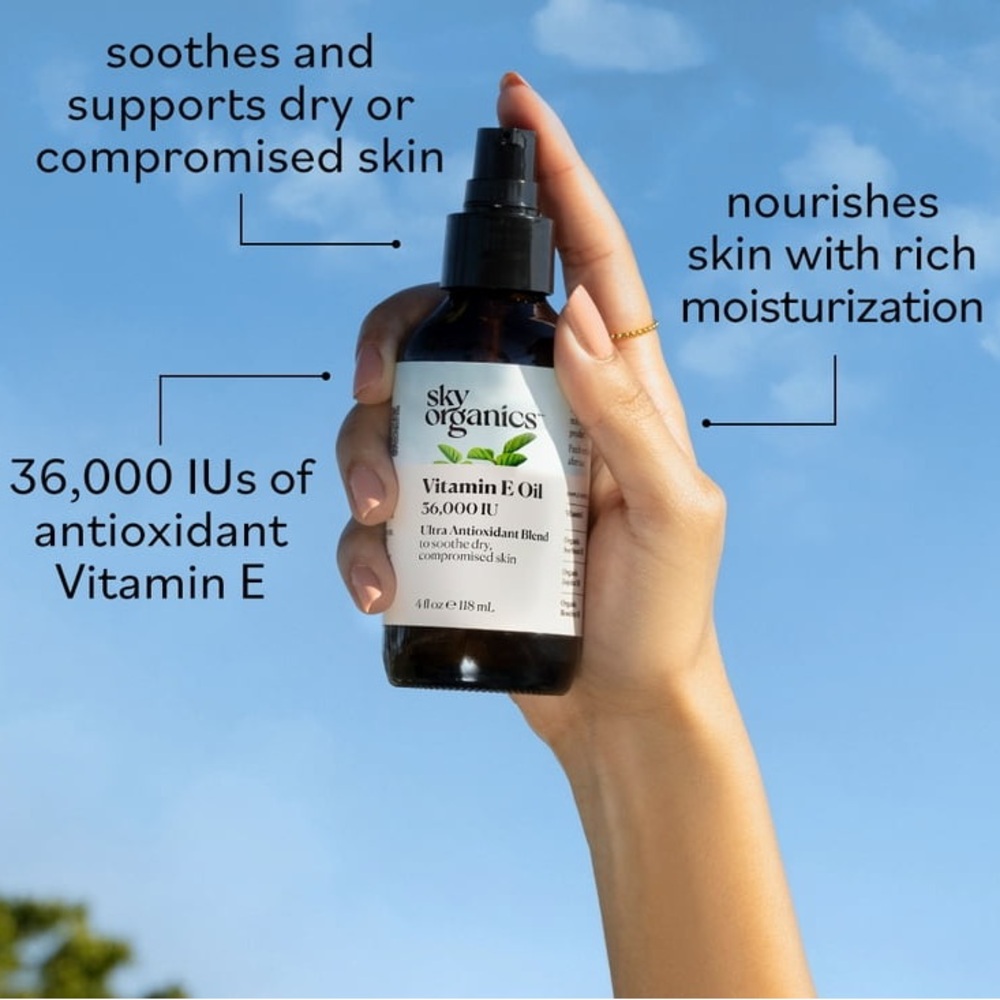 Organic Vitamin E Oil — Sky Organics, 4 fl oz - Picture 4 of 13